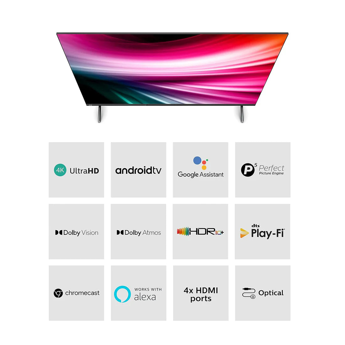 Philips 55 inch Android Smart TV - 4K, 55PUT8215